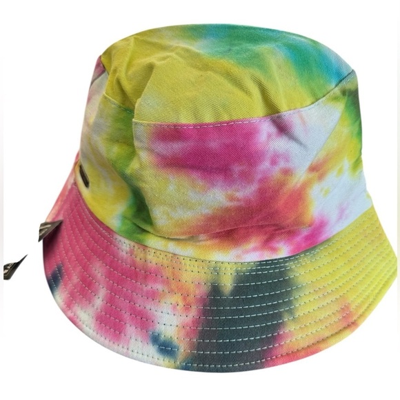 Steve Madden Multicolor Tie-Dye Bucket Hat. OSFM - Picture 3 of 4